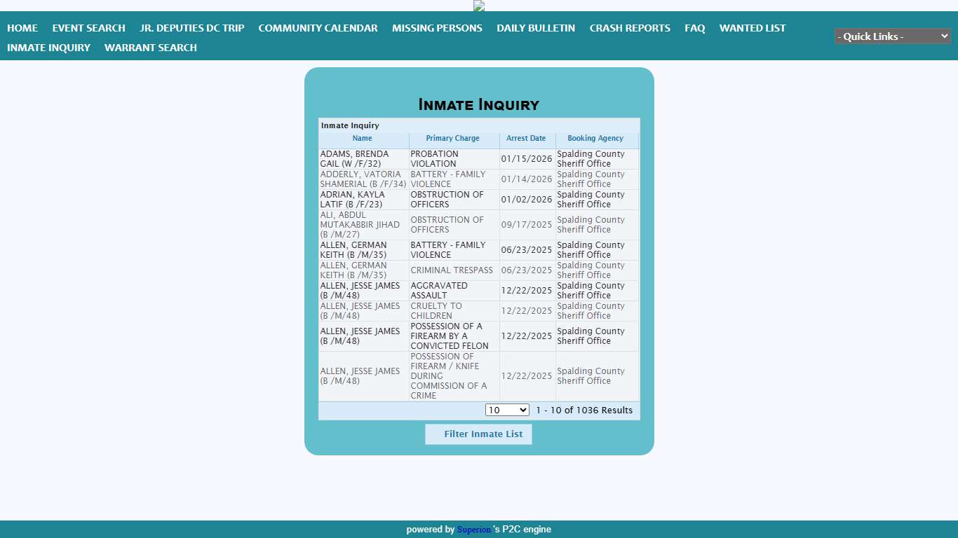 Spalding County Sheriff's Office P2C